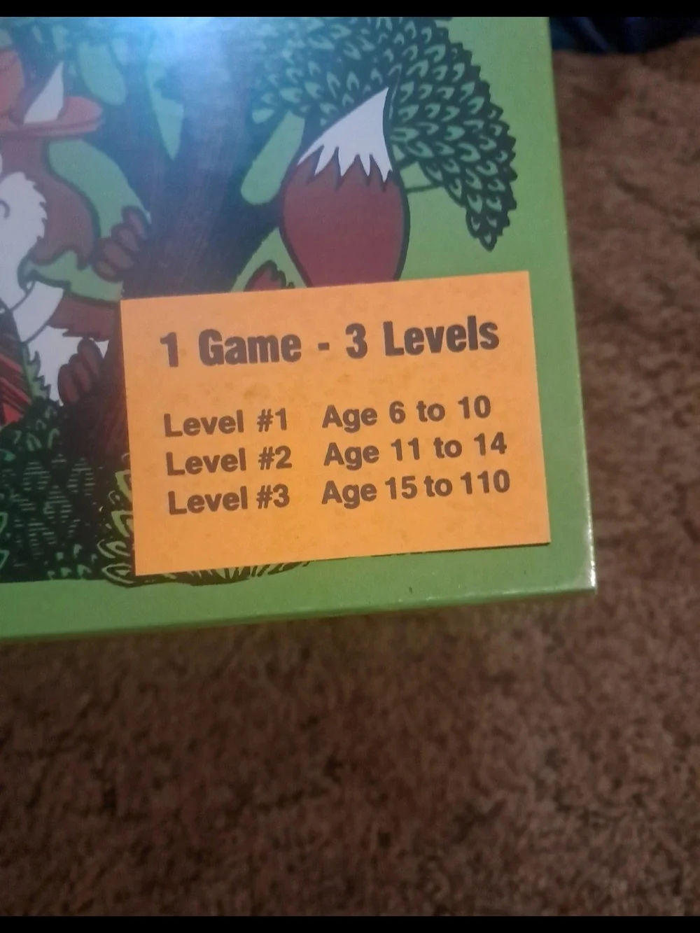 Fox & Geese Family Board Game - Green/Yellow